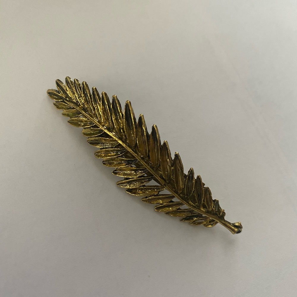 Gold Leaf Hair Clip